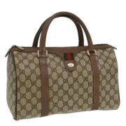 Pre-owned Leather gucci-bags Gucci Vintage , Beige , Dames