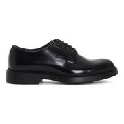 Zwarte Geknoopte Derby Schoenen Doucal's , Black , Heren