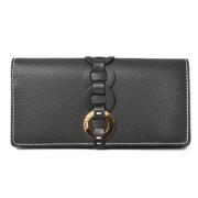 Pre-owned Leather wallets Chloé Pre-owned , Black , Dames