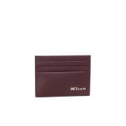 Leren Creditcardhouder Kiton , Red , Heren