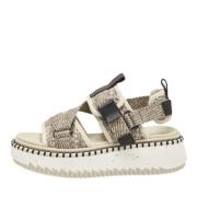 Pre-owned Canvas sandals Chloé Pre-owned , Beige , Dames