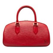 Pre-owned Leather handbags Louis Vuitton Vintage , Red , Dames