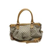 Pre-owned Canvas gucci-bags Gucci Vintage , Beige , Dames