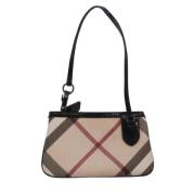 Pre-owned Canvas handbags Burberry Vintage , Beige , Dames