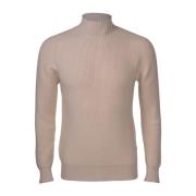 Beige Mockneck Pullover Gran Sasso , Beige , Heren