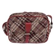 Pre-owned Canvas shoulder-bags Burberry Vintage , Red , Dames