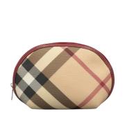 Pre-owned Canvas pouches Burberry Vintage , Beige , Dames