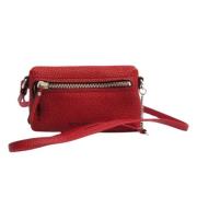 Pre-owned Leather shoulder-bags Burberry Vintage , Red , Dames