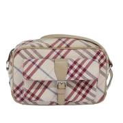 Pre-owned Canvas shoulder-bags Burberry Vintage , White , Dames