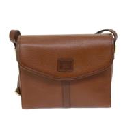 Pre-owned Leather shoulder-bags Burberry Vintage , Brown , Dames