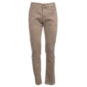 Slim Fit Bard Jeans met Geborduurd Logo Jacob Cohën , Brown , Heren