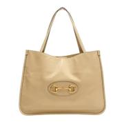 Pre-owned Leather gucci-bags Gucci Vintage , Beige , Dames