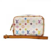 Pre-owned Fabric pouches Louis Vuitton Vintage , White , Dames