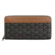 Pre-owned Canvas wallets Goyard Vintage , Black , Dames