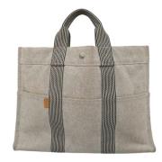 Pre-owned Canvas handbags Hermès Vintage , Gray , Dames