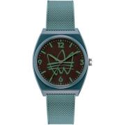 Groene Dames Quartz Horloge Siliconen Band Adidas , Green , Dames