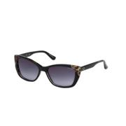 Zwarte Resin Zonnebril voor Vrouwen Guess , Black , Dames