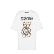 Witte Teddy Bear T-shirt Moschino , White , Heren