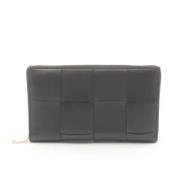 Pre-owned Leather wallets Bottega Veneta Vintage , Black , Dames