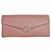 Pre-owned Leather wallets Fendi Vintage , Pink , Dames