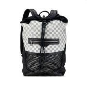 Pre-owned Canvas backpacks Louis Vuitton Vintage , White , Heren