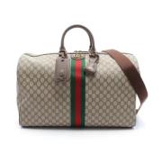 Pre-owned Canvas gucci-bags Gucci Vintage , Beige , Dames