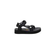 Zwarte Nylon Sandalen met Vibram Zool Suicoke , Black , Heren