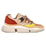 Pre-owned Leather sneakers Chloé Pre-owned , Multicolor , Dames