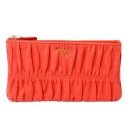 Pre-owned Leather handbags Prada Vintage , Orange , Dames