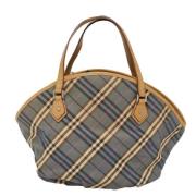 Pre-owned Canvas totes Burberry Vintage , Blue , Dames