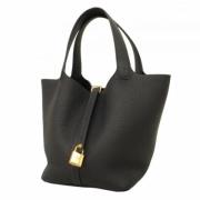 Pre-owned Leather handbags Hermès Vintage , Black , Dames