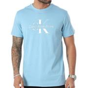 Diffused Stacked T-shirt voor mannen Calvin Klein Jeans , Blue , Heren