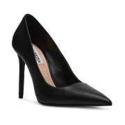 Platte Leren Schoenen Steve Madden , Black , Dames