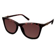 Bruine Resin Zonnebril voor Vrouwen Guess , Brown , Dames