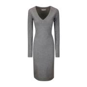 Grijze Jurk, Stijlvol en Comfortabel Sportmax , Gray , Dames