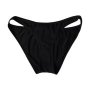 Zwarte Nylon Bikini Bodem Beachwear Dolce & Gabbana , Black , Dames