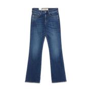 Boot Cut Stone Washed Denim Jeans Roy Roger's , Blue , Dames