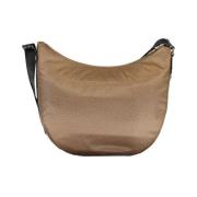 Bruine Handtas met Verstelbare Band Borbonese , Brown , Unisex