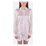 Elegante Blouse met Stretchstof MVP wardrobe , Pink , Dames