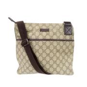 Pre-owned Canvas gucci-bags Gucci Vintage , Beige , Dames