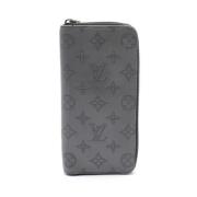 Pre-owned Leather wallets Louis Vuitton Vintage , Gray , Dames