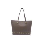 Stijlvolle Clutch Tas met Metalen Inzetstukken Twinset , Brown , Dames