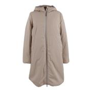 Lange jas met capuchon en rits Suns , Beige , Heren