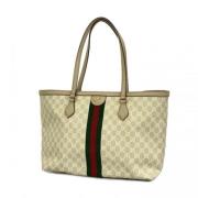 Pre-owned Canvas totes Gucci Vintage , Beige , Dames