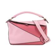 Pre-owned Leather handbags Loewe Pre-owned , Pink , Dames