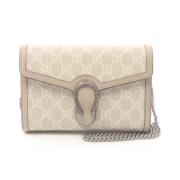 Pre-owned Canvas handbags Gucci Vintage , Beige , Dames