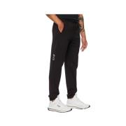 Sportieve Zwarte Broek Emporio Armani EA7 , Black , Heren