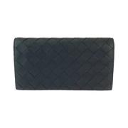 Pre-owned Leather wallets Bottega Veneta Vintage , Black , Dames