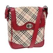 Pre-owned Canvas shoulder-bags Burberry Vintage , Red , Dames