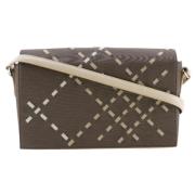 Pre-owned Fabric shoulder-bags Burberry Vintage , Beige , Dames